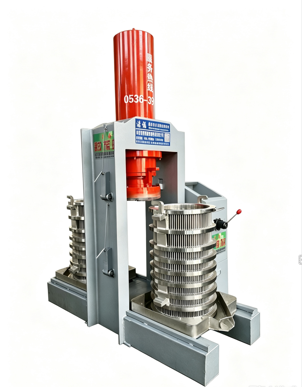 HN325 Hydraulic Oil Press - Best-selling dual-barrel commercial press, 325 tons
