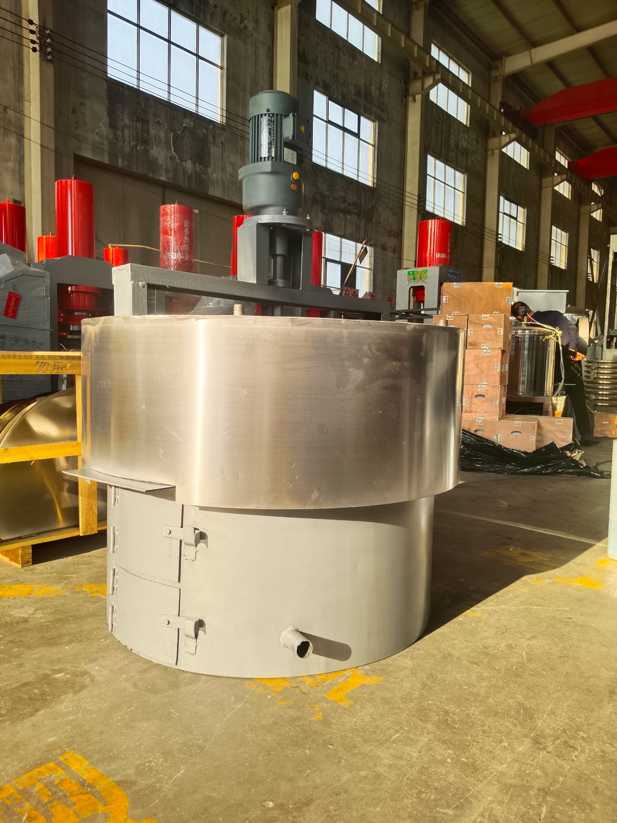 Wood/Coal-Fired Thermal Oil Flat-Bottom Wok photo 2